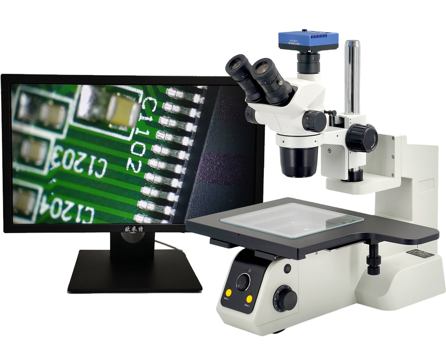 OMT2860HC系列高清4K研究级测量三目显微镜